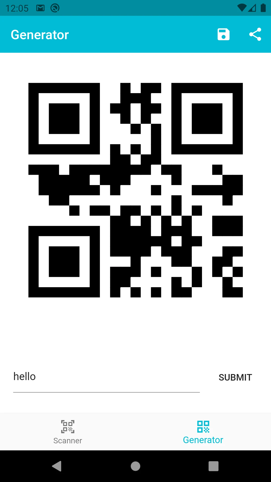 Code Scanner screenshot